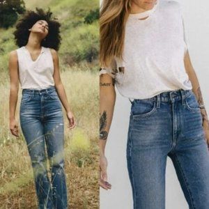 Willie + Imogene Sophie Jeans USA Made Raw Hem New NWOT Mid - High Rise